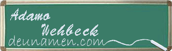 Adamo Wehbeck Visitenkarte
